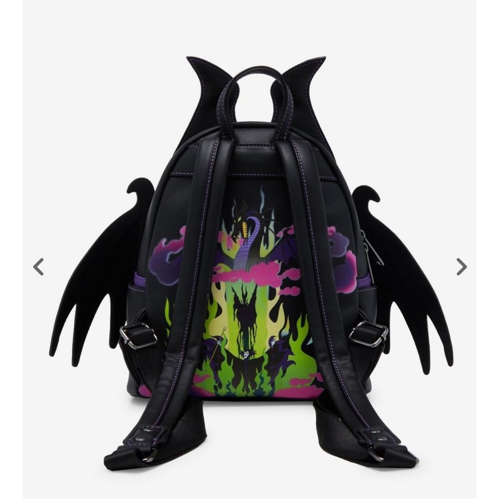 Loungefly Disney Sleeping Beauty Maleficent Figural Mini Backpack - Picture 4 of 6
